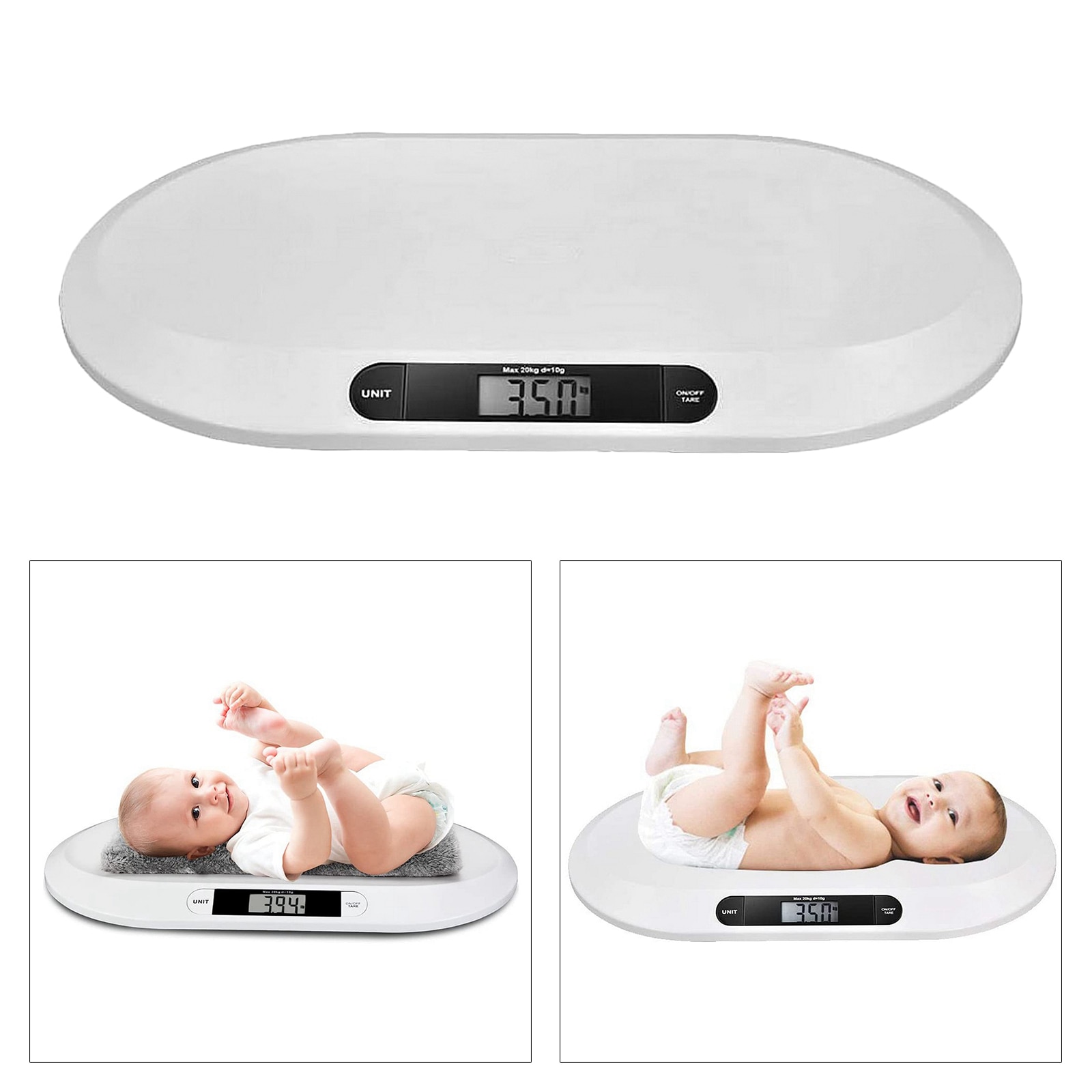 Digital Baby Scale Infant Pet Dog Small Pets Weighing Scales Max 20kg /44lb